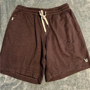 Vuori Navy Blue Athletic Shorts with Elastic Waistband